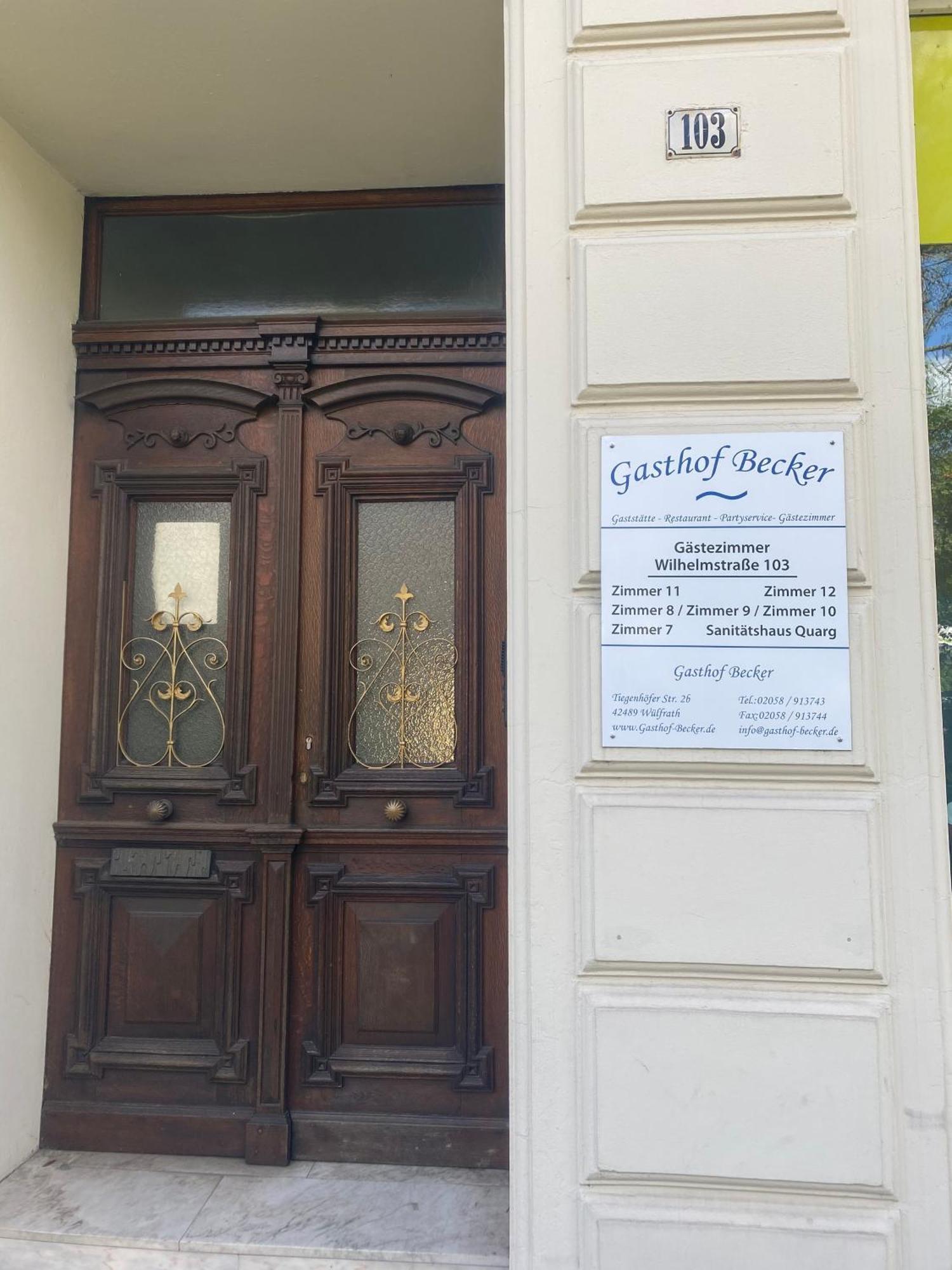 מלון Wulfrath Gaestezimmer Gasthof Becker מראה חיצוני תמונה